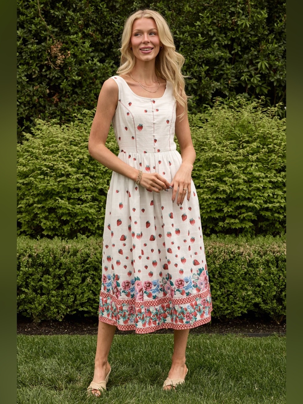 NEW Ivy City Co Sadie Dress in Strawberry Vintage Tier